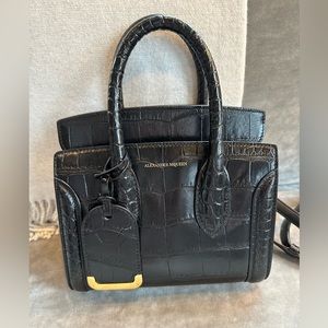 Alexander McQueen Mini Heroine Crocodile Handbag